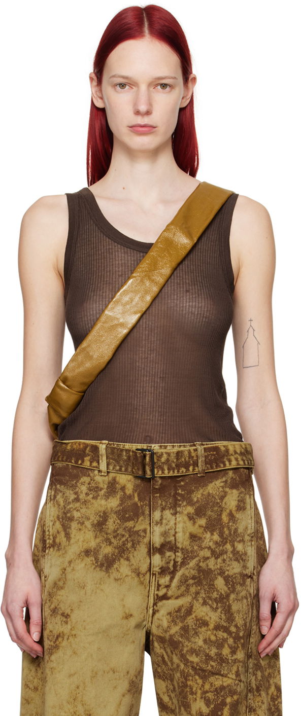 Tankkitoppi LEMAIRE Seamless Tank Top Ruskea | TO1156 LK1017