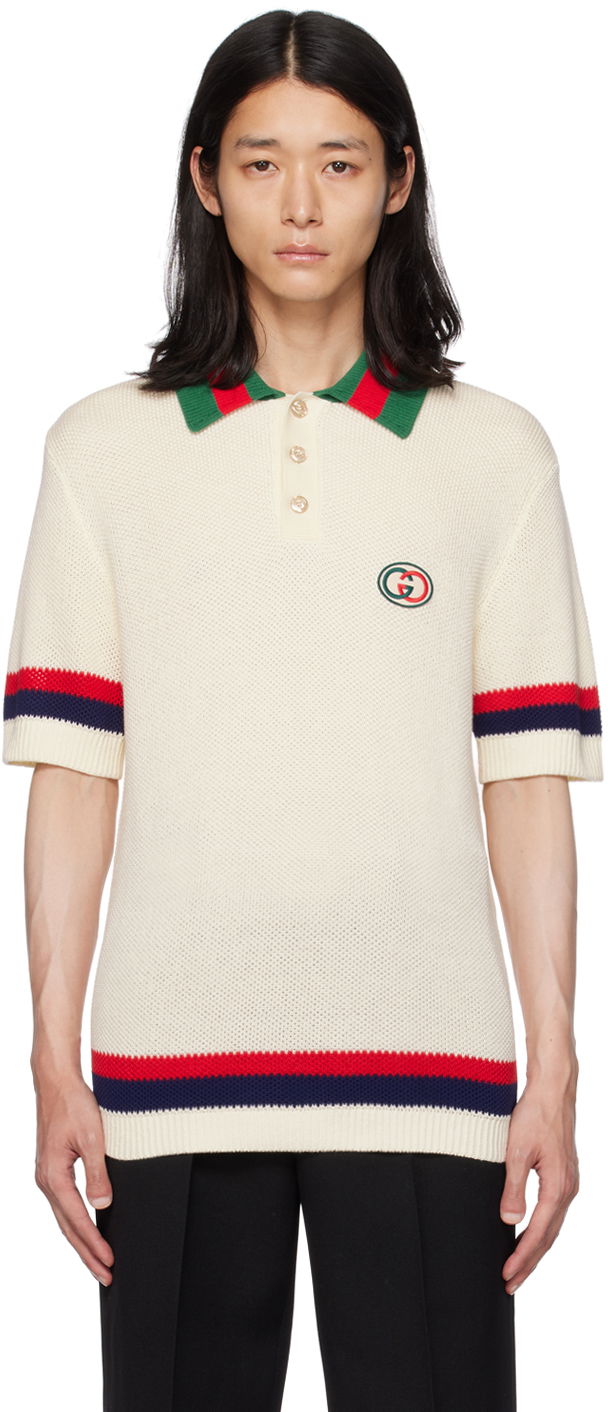 Poolopaita Gucci Patch Beige | 739954 XKC9O, 0