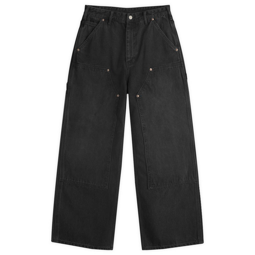 Cargo housut thisisneverthat thisisneverthat Carpenter Denim Pants, Size Large Musta | TN251DPA5P03-BLK