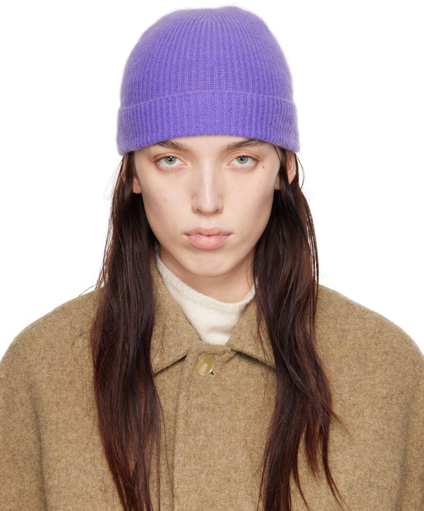 Pipo AURALEE Ribbed Beanie Violetti | A24AC09BC