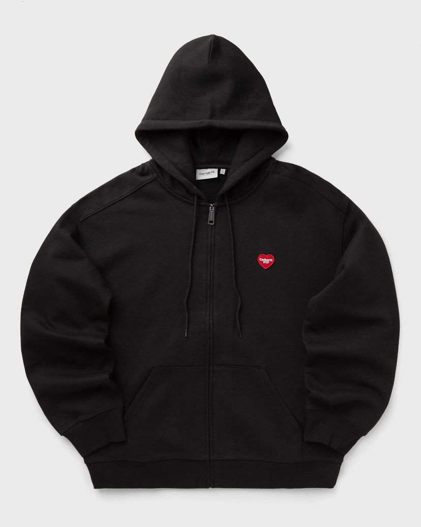 Huppari Carhartt WIP Heart II Hartt Zip-Up Hoodie Musta | I035176-89.XX