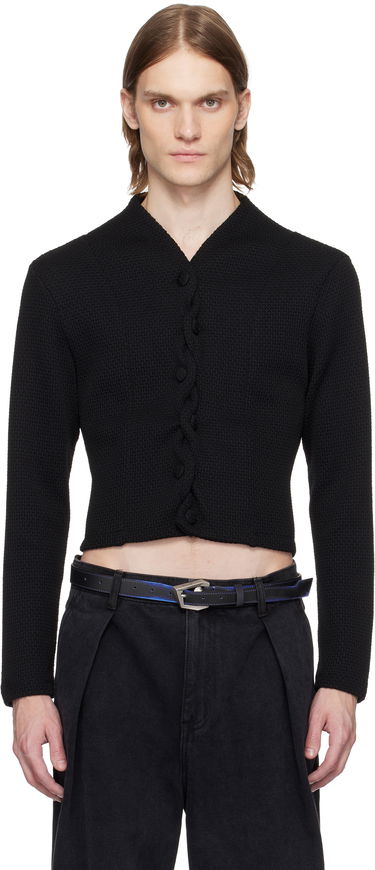 Villapaita ADER ERROR ADER error Cropped Cable Knit Cardigan Musta | BO01SSKT0702BK, 0