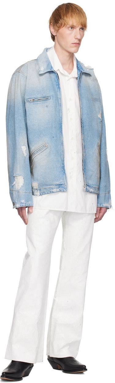 Housut Maison Margiela MM6 Maison Margiela Painted Trousers Valkoinen | SH2KA0026 M35437, 3
