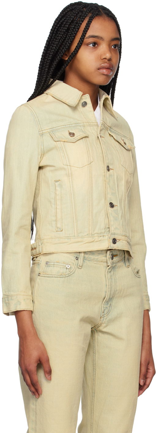 Takki We11done Faded Denim Jacket Keltainen | WD-DJ1-23-371-W-BG, 1