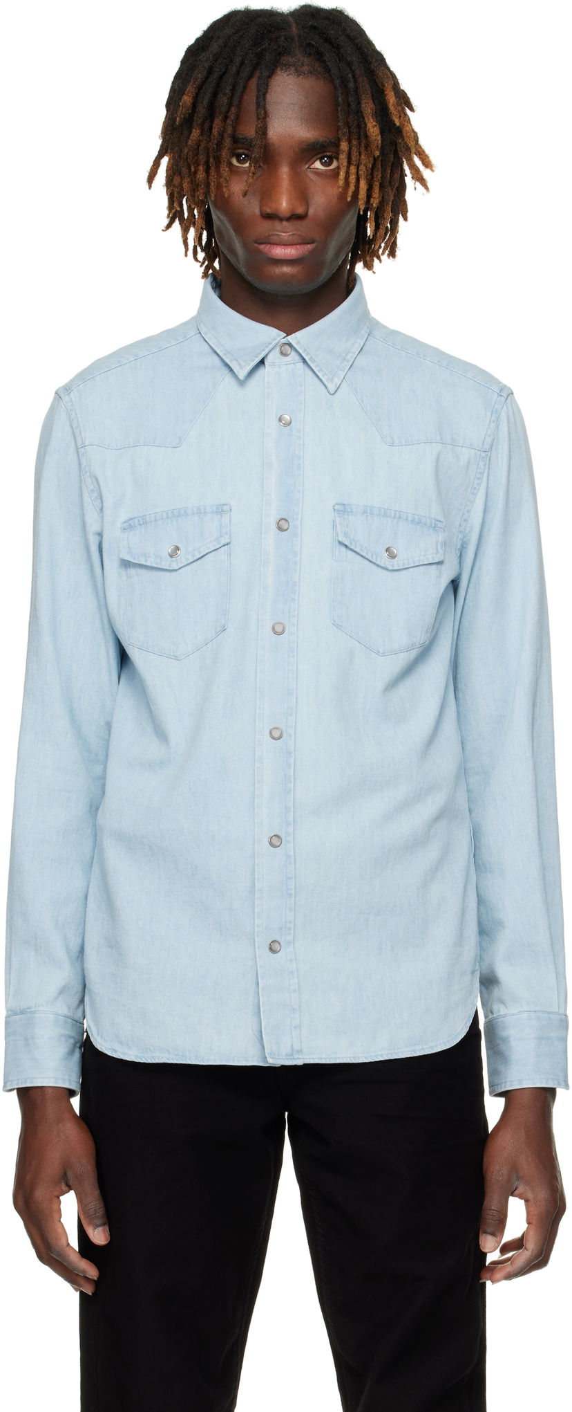 Paita Tom Ford TOM FORD Western Denim Shirt Sininen | HDS001-FMC130F24