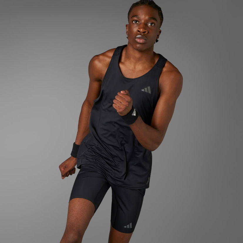 Leggingsit adidas Performance Adizero Running Short Musta | IK9731