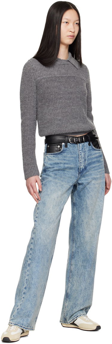 Vyöt rag & bone Spire Leather Belt Musta | WJW24FB1027EM27, 2
