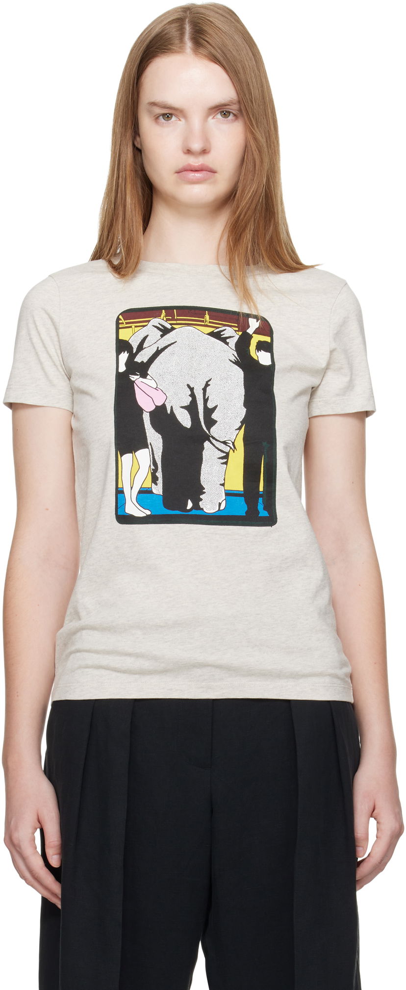 T-paita KENZO Kenzo Paris 'Kenzo City' Classic T-Shirt Harmaa | FF62TS2534SO