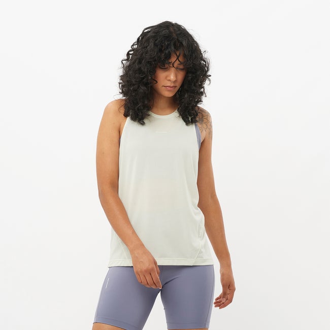 Tankkitoppi Salomon Shakeout Core Tank Top Valkoinen | LC2476200