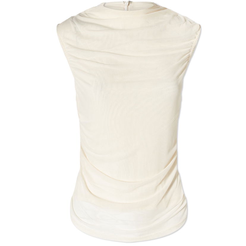 Tankkitoppi Miaou Miaou Cam Mesh Top, Size Large Beige | 7093PM2CRM