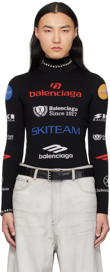 Villapaita Balenciaga Ski Long Sleeve Fitted Turtleneck Musta | 807778-T1699-2771, 0