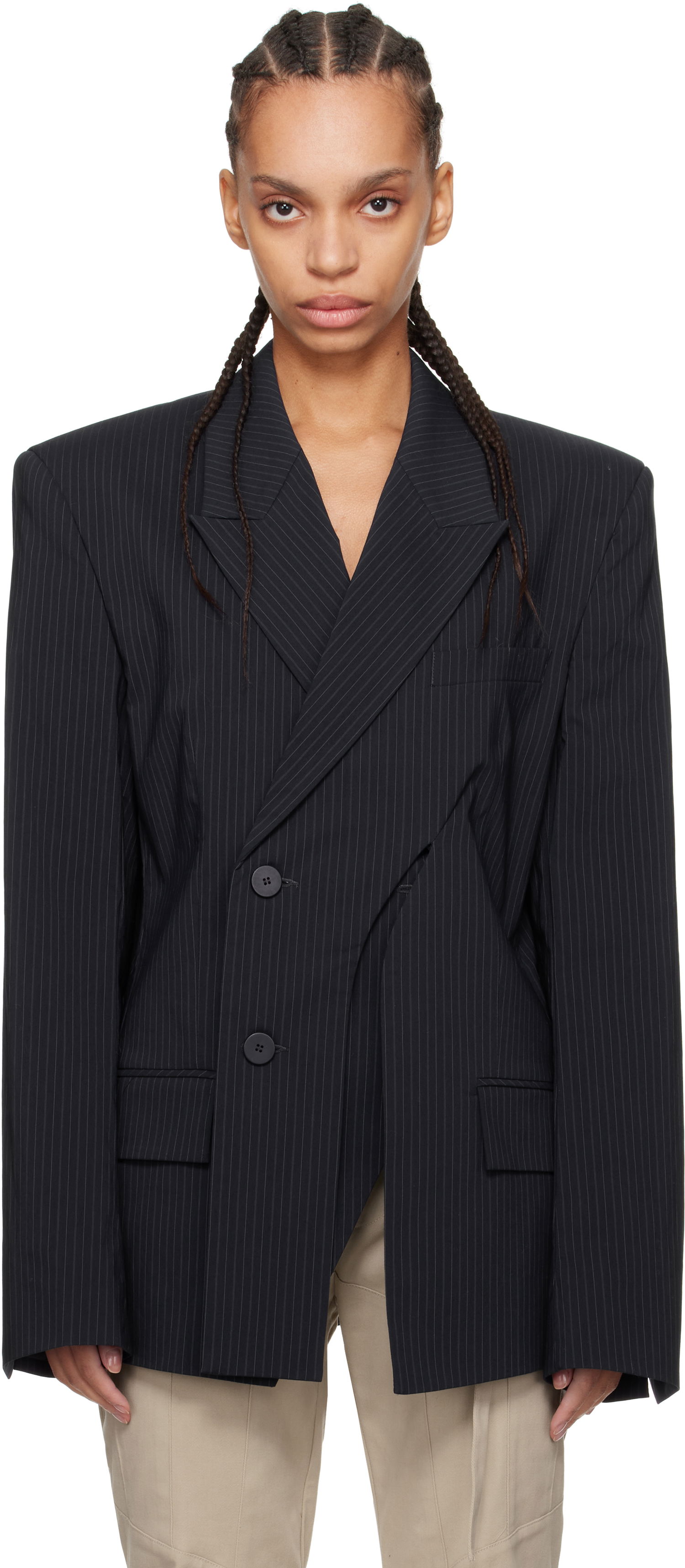 Takit Ottolinger Ottolinger Oversize Split Blazer Musta | 12360072301, 0