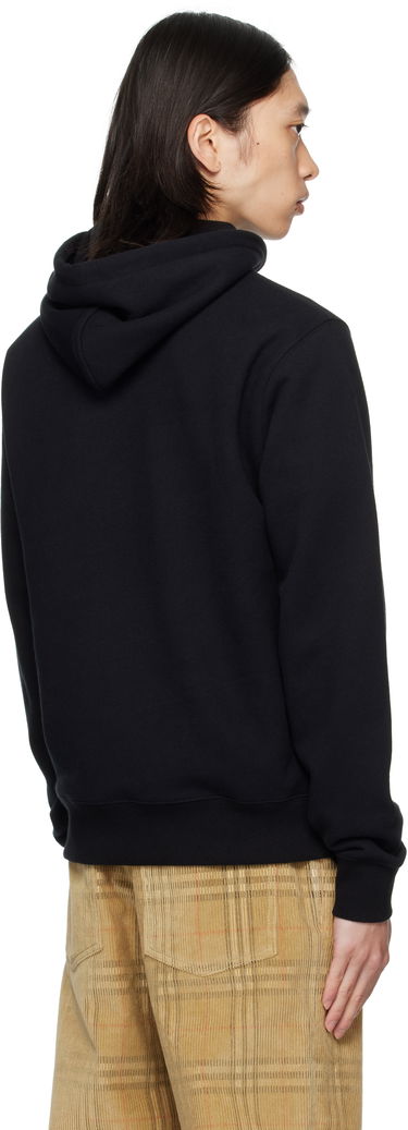 Huppari Burberry Burberry Cotton Hoodie with Equestrian Knight Design Musta | 8116060, 2