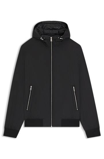 Puffer takki BOSS Water-repellent jacket with down filling Musta | 50547425