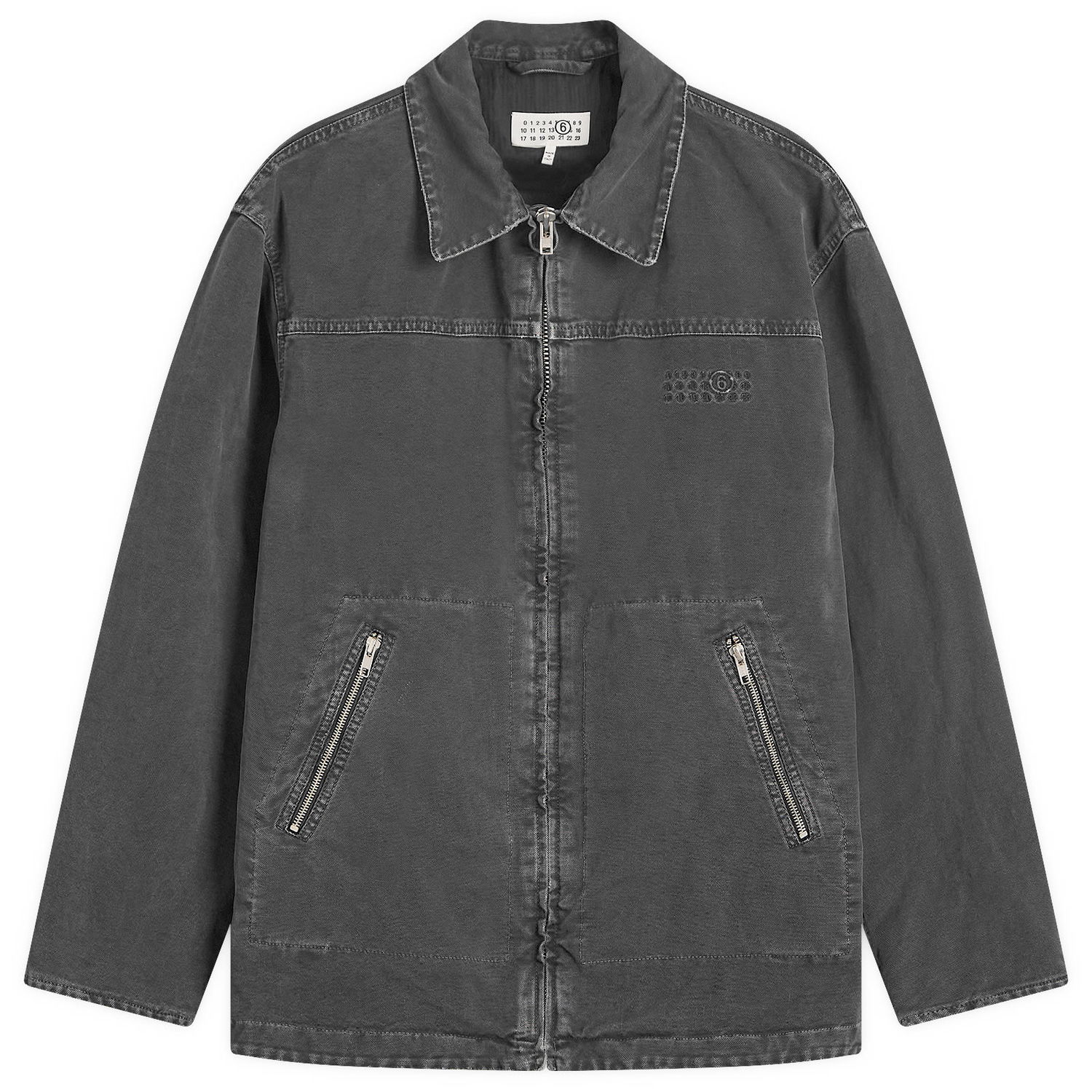 Takki Maison Margiela Heavy Weight Washed Chore Jacket, Size Small Harmaa | SH0AM0041-M35249-900, 1
