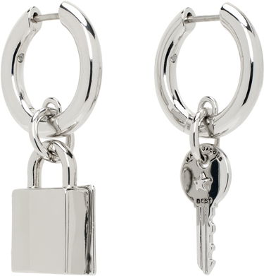 Korvakorut Marc Jacobs Marc Jacobs Friendship Padlock Charm Hoop Earrings Metallinen | 2R4JER001J44, 1