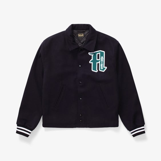 Takki Aries Varsity Jacket Musta | FUAR70201-BLK, 0