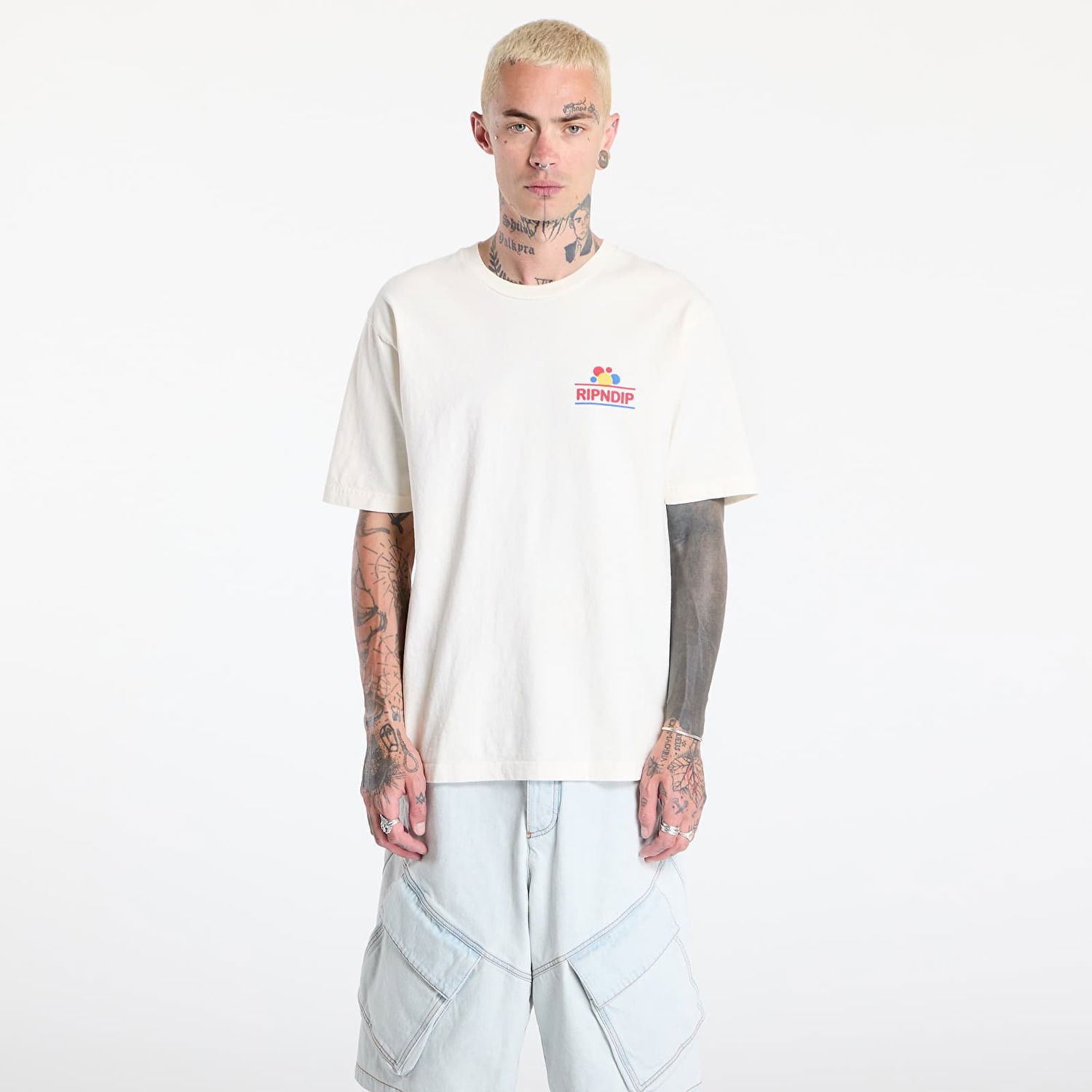 T-paita RIPNDIP RIPNDIP Wonder Nerm T-Shirt Valkoinen | RNDSUM25140, 0