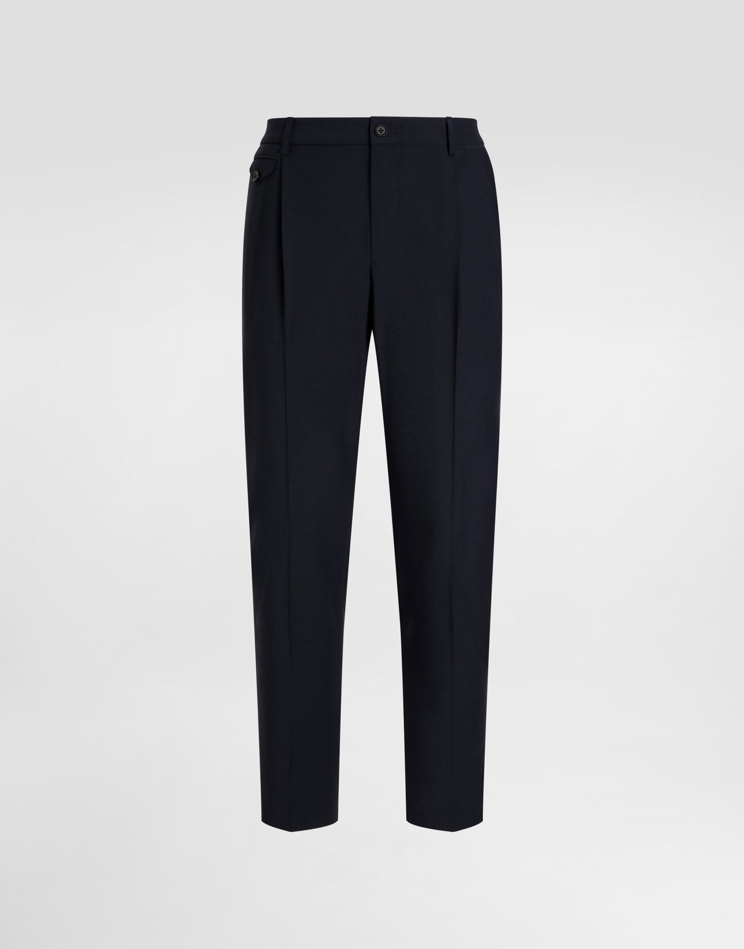 Housut Dolce & Gabbana Dolce & Gabbana Wool Blend Pleated Trousers Tummansininen | GV4EETGJ777B3681, 0