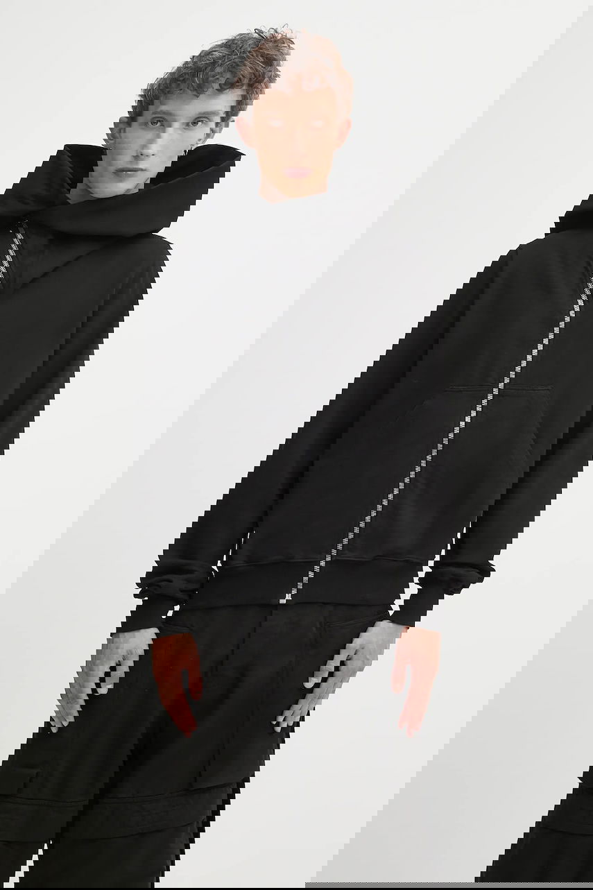 Huppari Rick Owens Rick Owens DRKSHDW Mountain Hoodie Musta | DU02E7286.RIG, 0