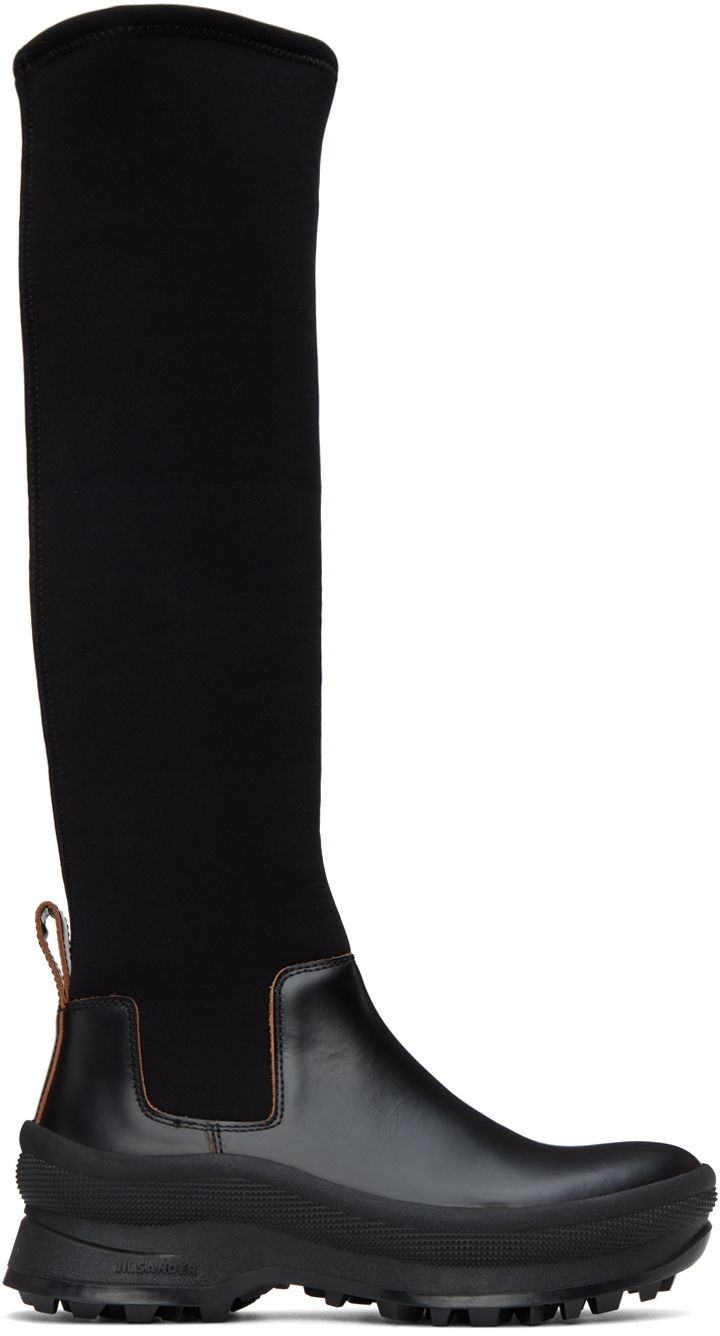 Tennarit ja kengät Jil Sander Jil Sander Tall Leather Boots Musta | J44WW0001_P4193