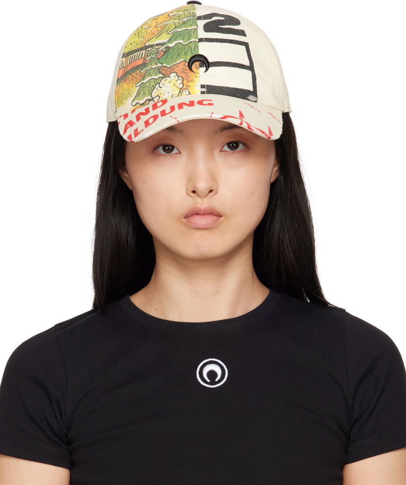 Korkki Marine Serre Marine Serre Regenerated Tote Bags Baseball Cap Beige | UHG048A UWOV0009