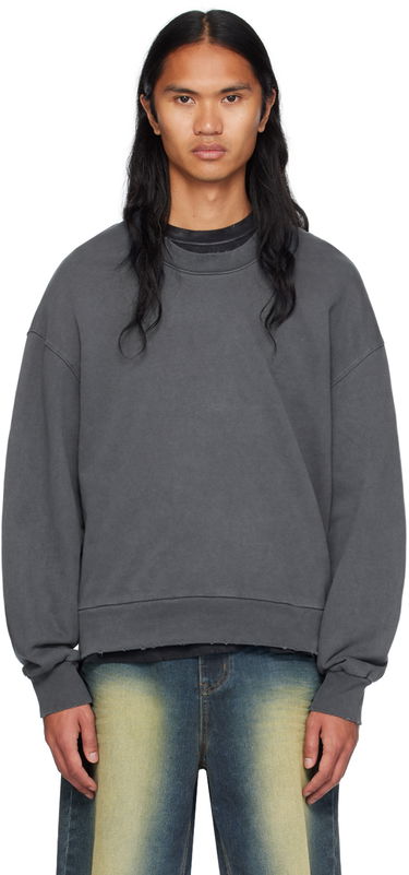 Villapaita We11done We11done Wide Neck Sweatshirt Harmaa | WD-TH2-24-801-U-CH, 0