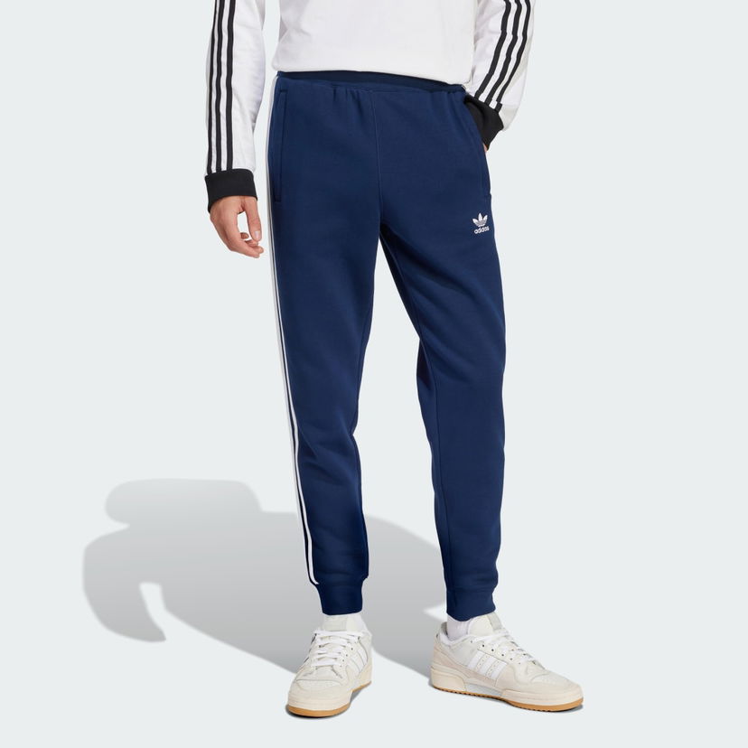 Verryttelyhousut adidas Performance Adicolor 3-Stripes Fleece Pants Sininen | IM9319