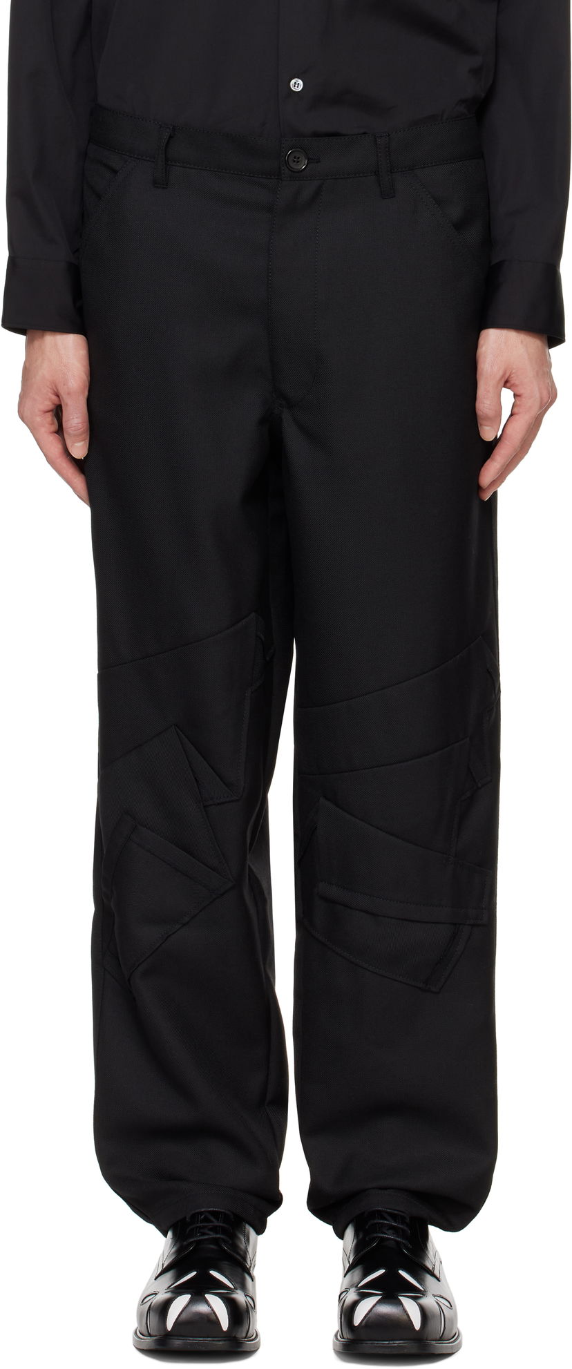 Housut Comme des Garçons Gabardine Trousers Musta | FN-P004-051