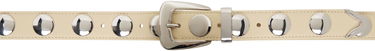 Vyöt Khaite KHAITE Benny Studs Belt Beige | 10014-798, 0