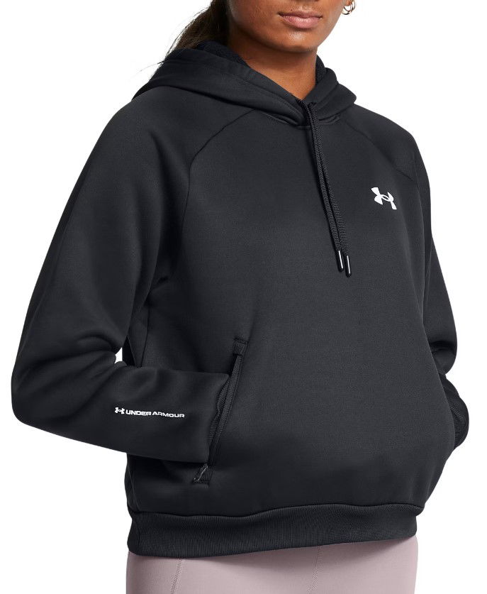 Huppari Under Armour Hoodie Women's Fleece Musta | 1386504-001