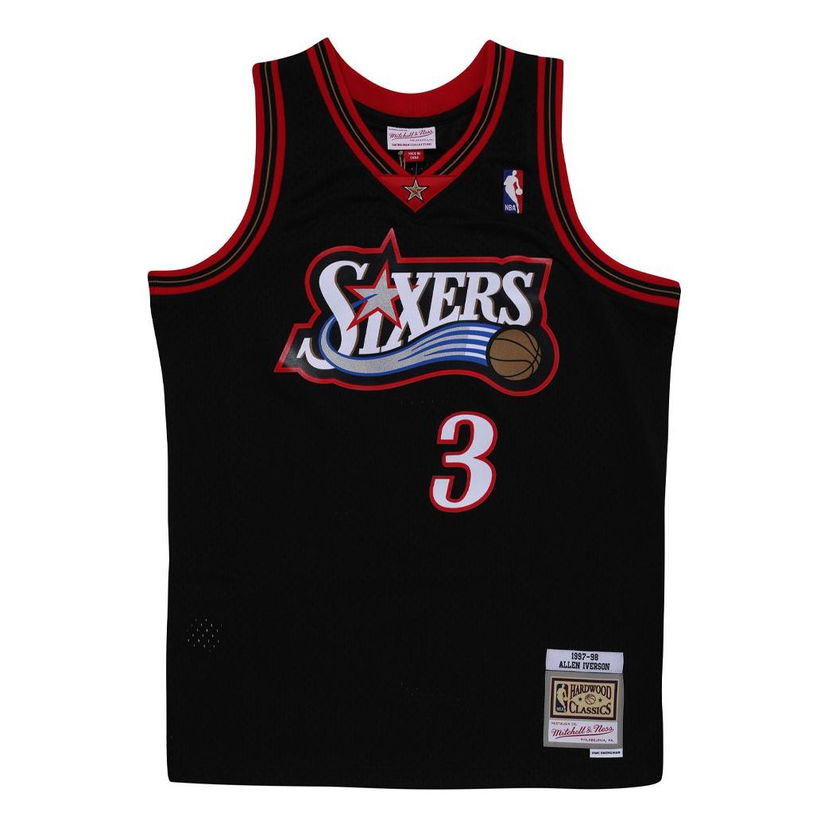 Jersey Mitchell & Ness Philadelphia 76ers Hardwood Classics Basketball Jersey Musta | SMJY4160-P7697AIVBLCK