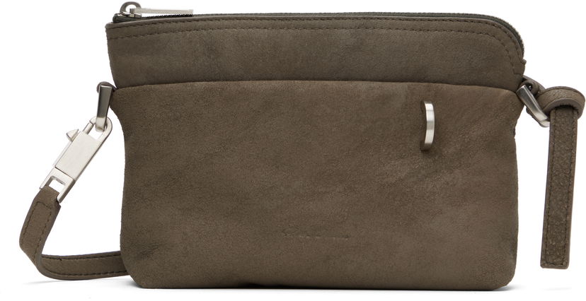 Olkalaukku Rick Owens Rick Owens Hollywood Adri Small Suede Crossbody Bag Vihreä | RA01E0625 LBAPA