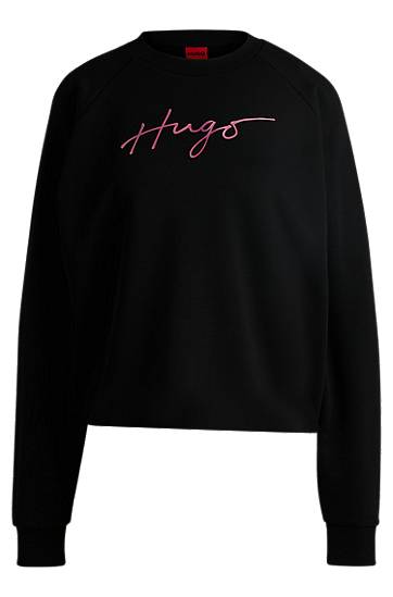 Villapaita BOSS HUGO Women's Cotton-Terry Sweatshirt Musta | 50534271