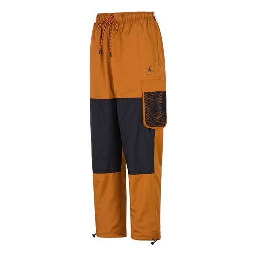 Cargo housut Jordan Air Jordan Contrast Stitch Woven Pants Ruskea | DJ0249-241