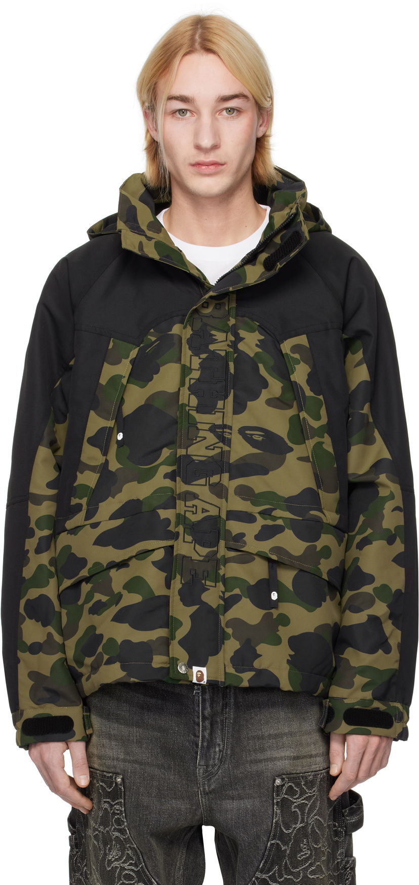 Takki BAPE Camo Snowboard Jacket Vihreä | 001HJK801311M
