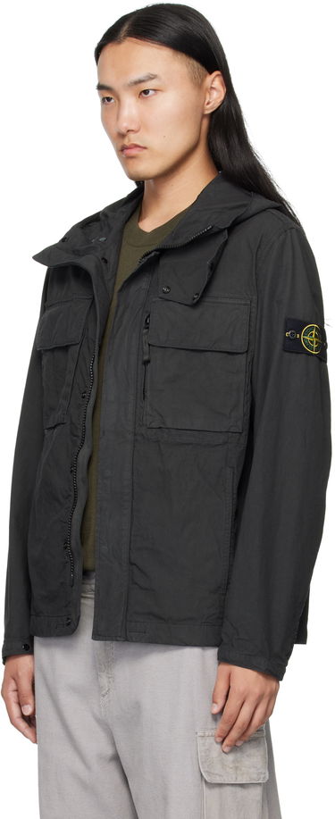 Takki Stone Island Canvas Weave Cotton Jacket Musta | K2S15 Q100012 S0240, 3