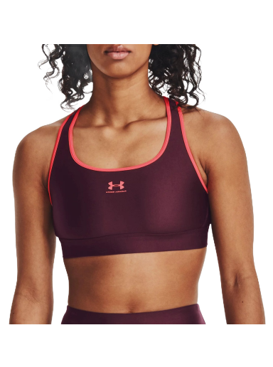 Rintaliivit Under Armour HeatGear Mid Padless Bra Burgundia | 1373865-600