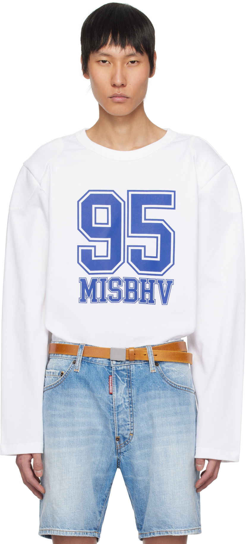 Villapaita MISBHV MISBHV 95 Longsleeve T-Shirt Valkoinen | 250M158