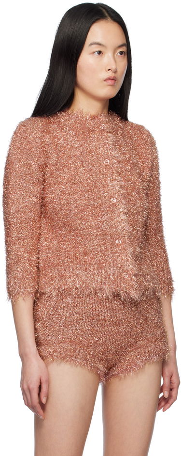 Haalari Simone Rocha Simone Rocha Tinsel Knit Cardigan Musta | PRMK2 0664, 4