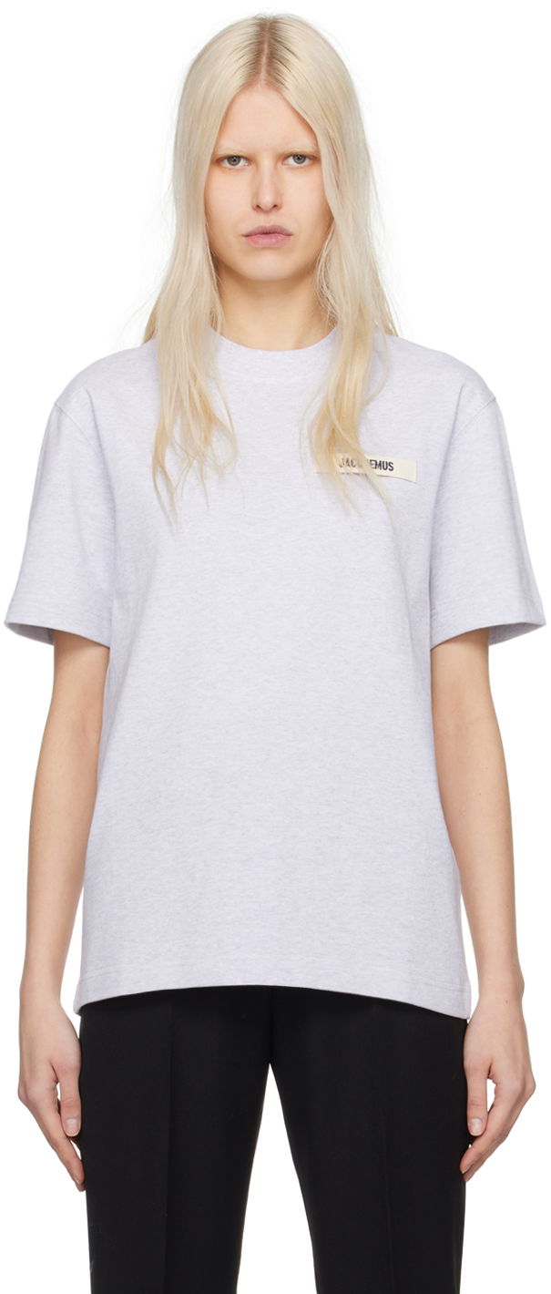 T-paita Jacquemus Gray Les Classiques 'Le Valkoinen | 24E245JS208-2125