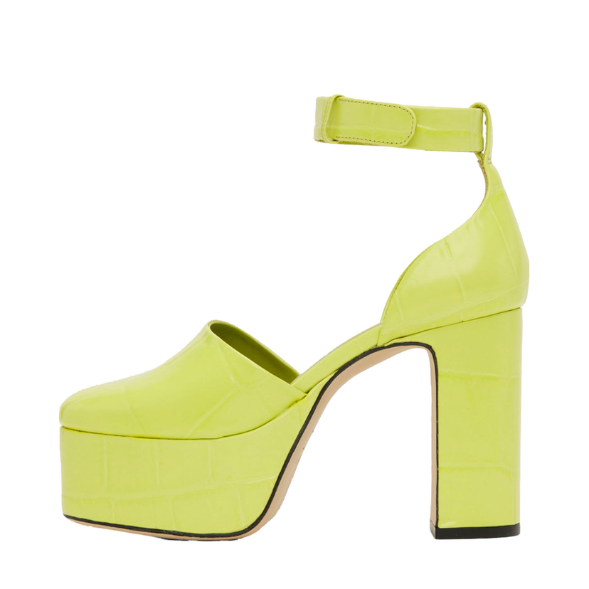 Tennarit ja kengät BY FAR Croc-Effect Platform Heels Vihreä | 23SSBARBHAPLMCEL