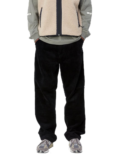 Housut Carhartt WIP Single Knee Pant "Black rinsed" Musta | I028627_89_02