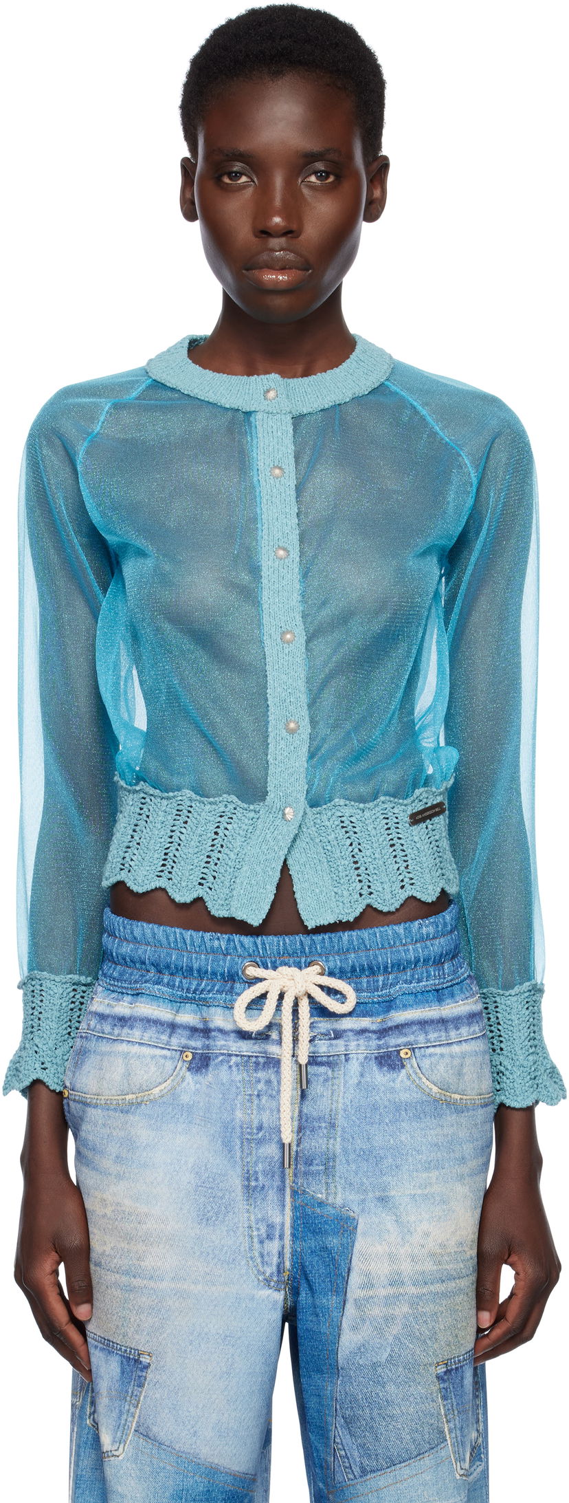 Villapaita Andersson Bell Andersson Bell Sheer Knit Cardigan Sininen | atb1326w