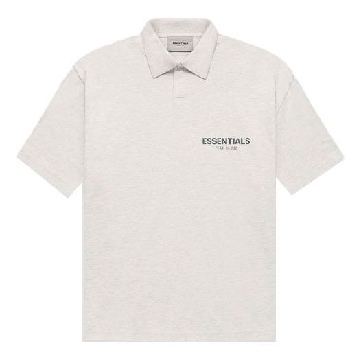 Poolopaita Fear of God Essentials Polo Shirt Harmaa | FOG-FW21-594