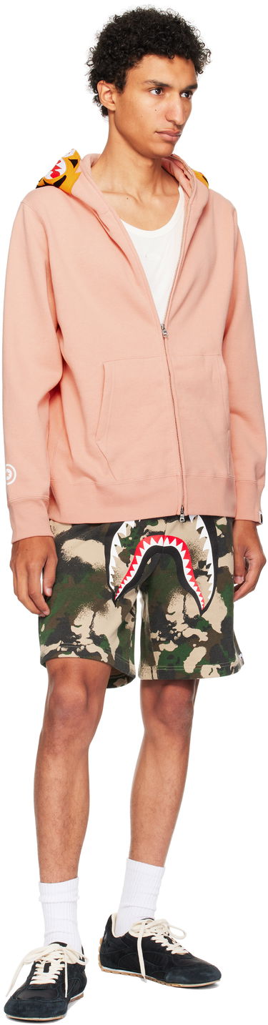 Shortsit BAPE Map Camo Regular Fit Shark Sweat Shorts Vihreä | 001SPL301001M, 3