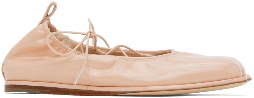 Vaatteet Simone Rocha Simone Rocha Heart Toe Ballerina Flats Vaaleanpunainen | RMP15 0782, 0