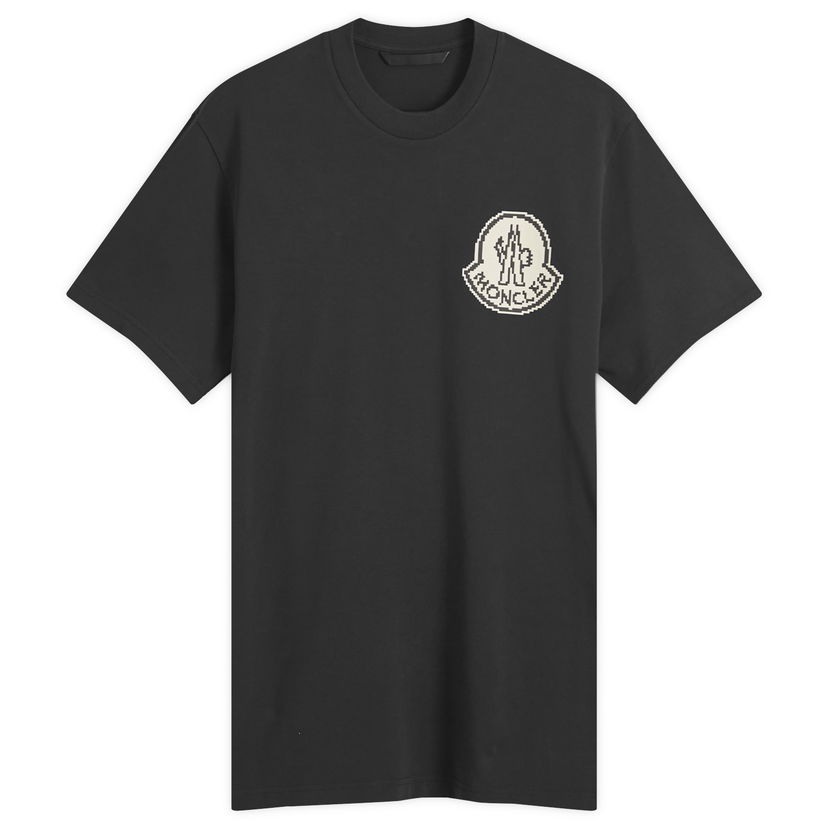 T-paita Moncler Pixel Logo T-Shirt Musta | 8C000-83927-04-998