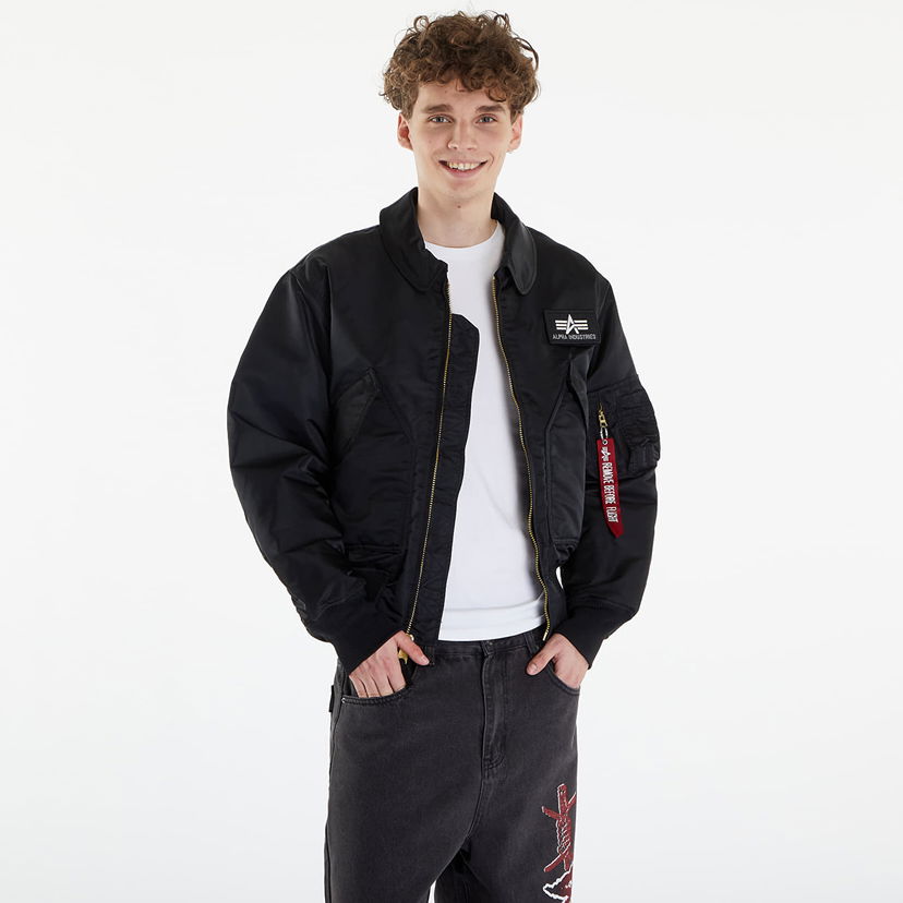 Bomber-takki Alpha Industries CWU 45 Heritage Black Musta | 100102 03