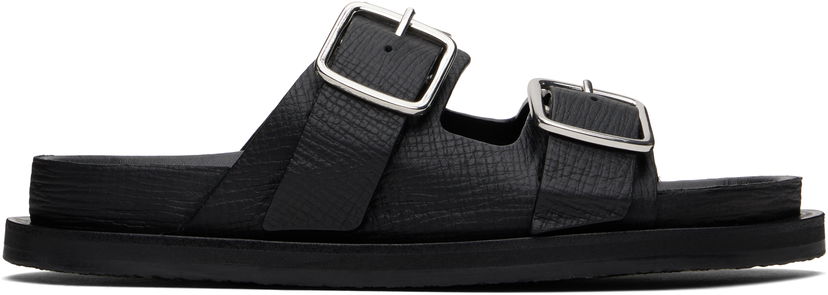 Vaatteet Studio Nicholson Studio Nicholson Denver Leather Sandals Musta | DENVER SNW - 1652